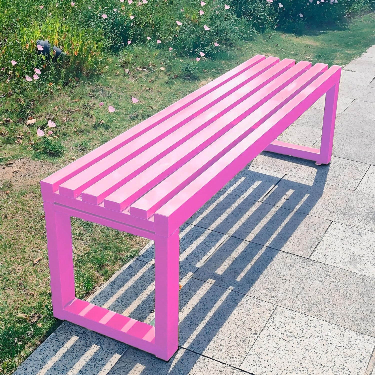 Banc de jardin en métal 150 cm pour résoudre le manque d'assises
