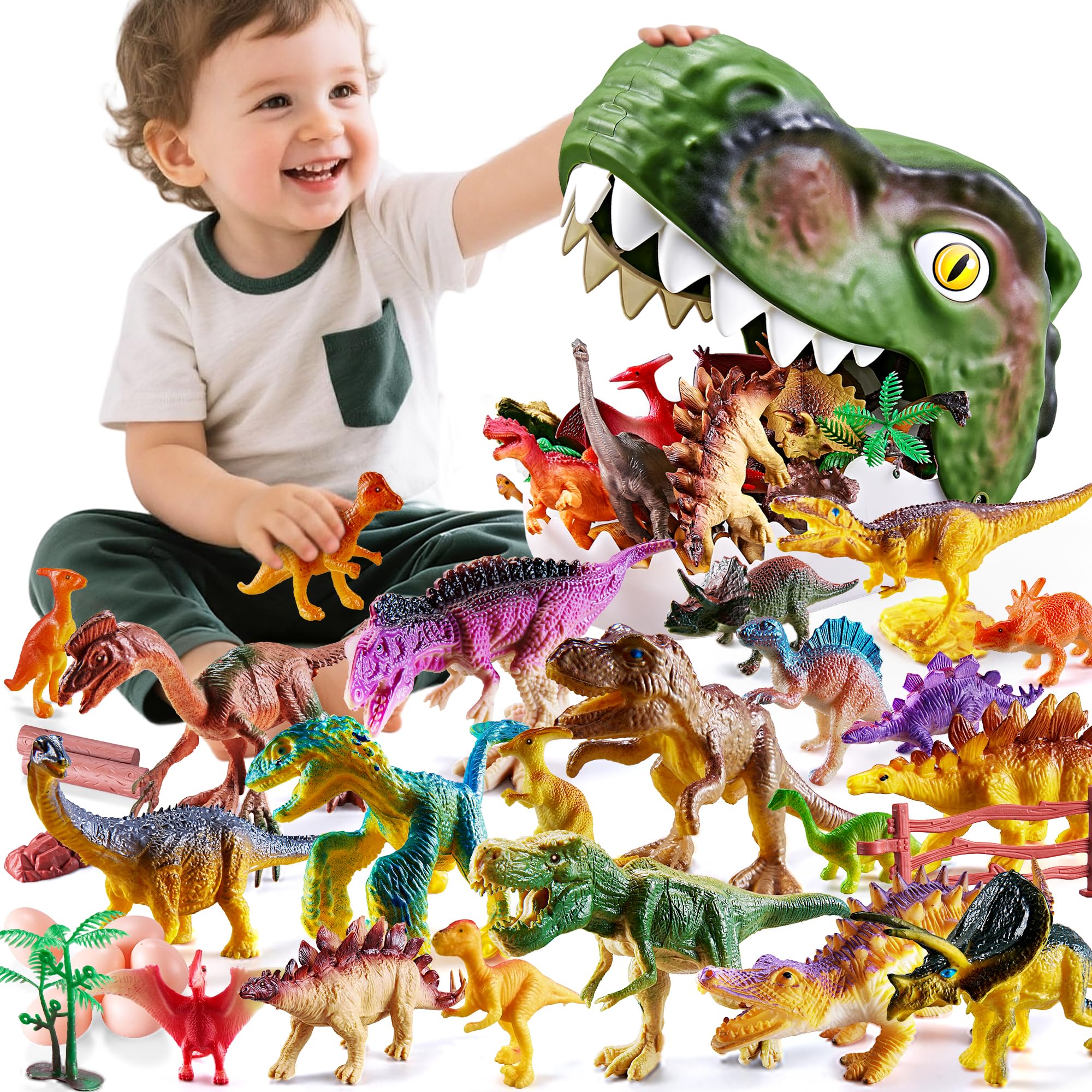 Amazon.co.jp: XINSITE 恐竜おもちゃ 46個 リアルなジュラシック恐竜
