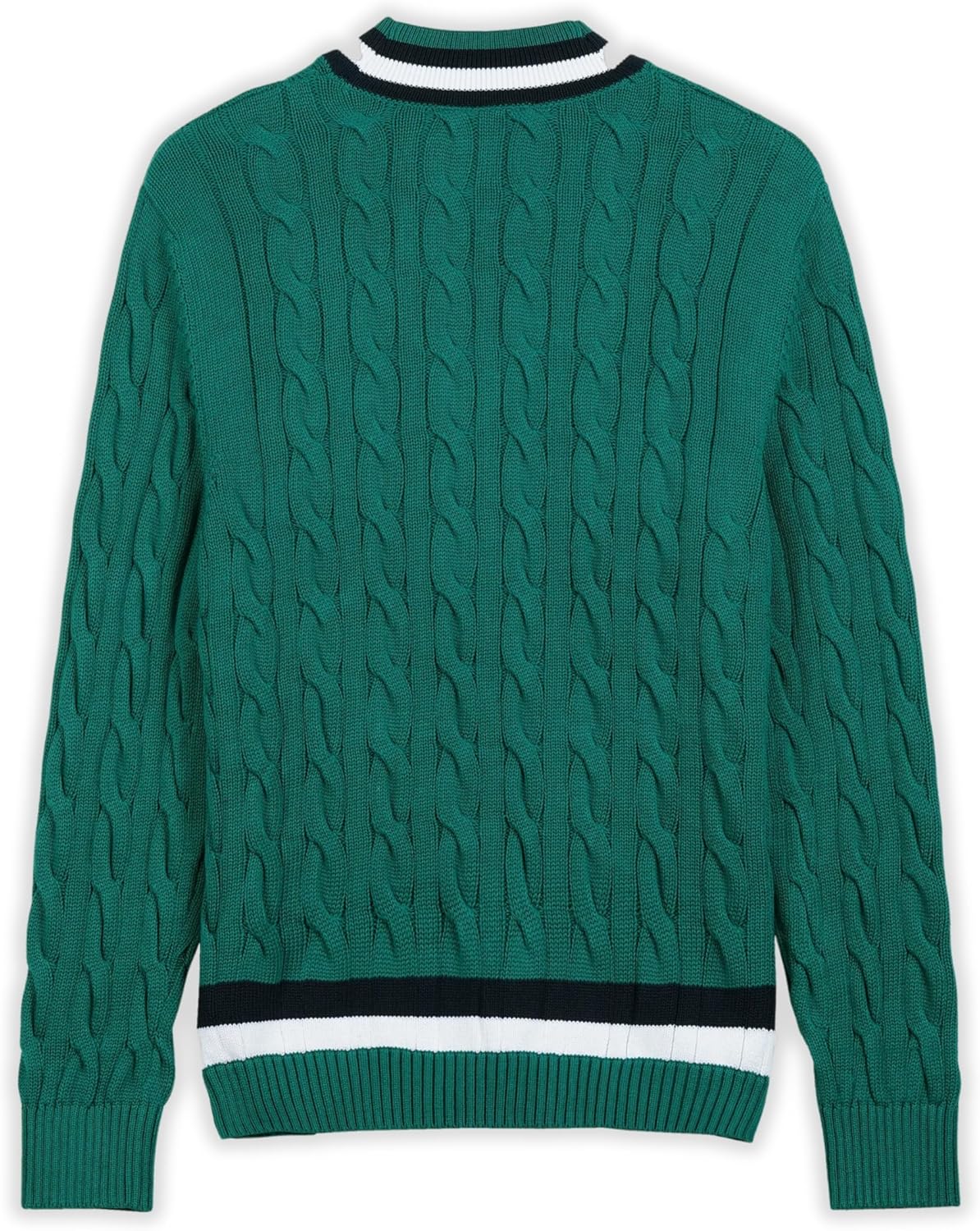Members Only Men's Cricket Sweater | 100% Cotton Cable Knit Sweater Men | Cotton Cable Knit Sweater | Sweaters for Men - Image 7