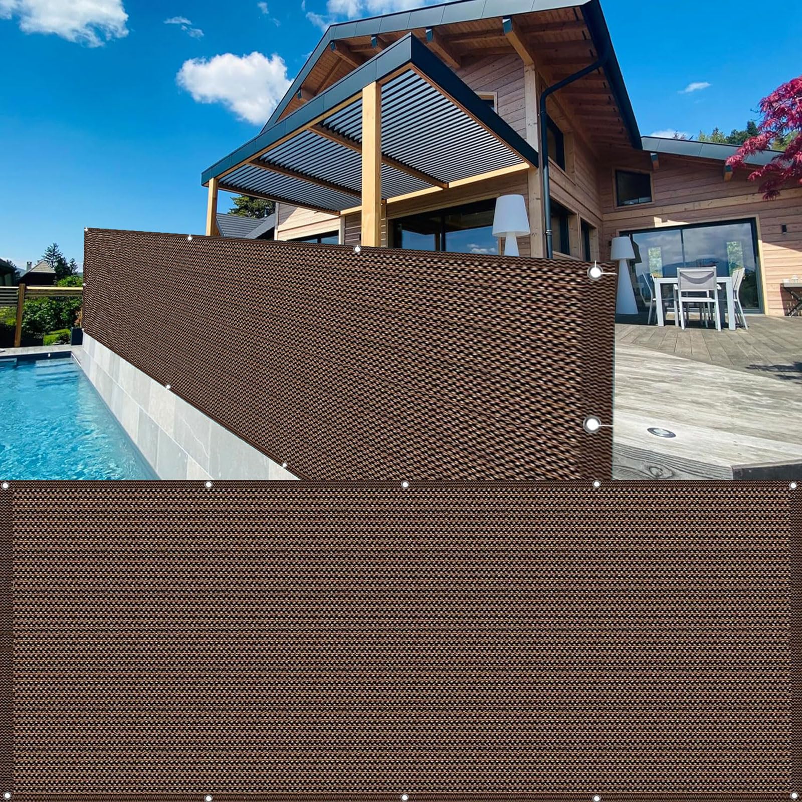 Malla Sombra Para Toldos Pantalla De Privacidad Para Balcón Sombra A MEDIDA  Żagle Malla Sombra Reforzada, image size:1600x1600