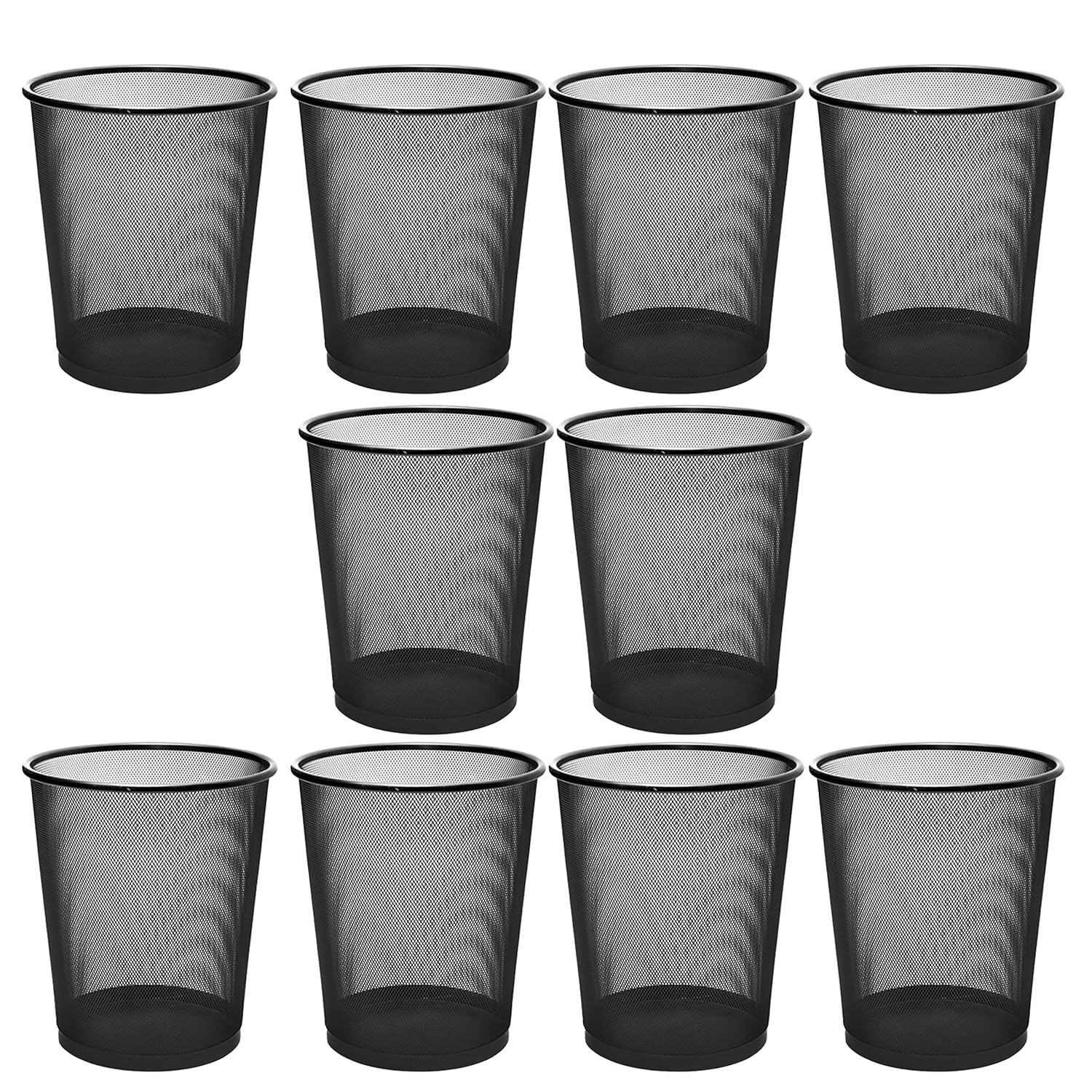 GoodWill Tech Recycling Dustbins Pack Of 10 Metal Mesh Dustbins