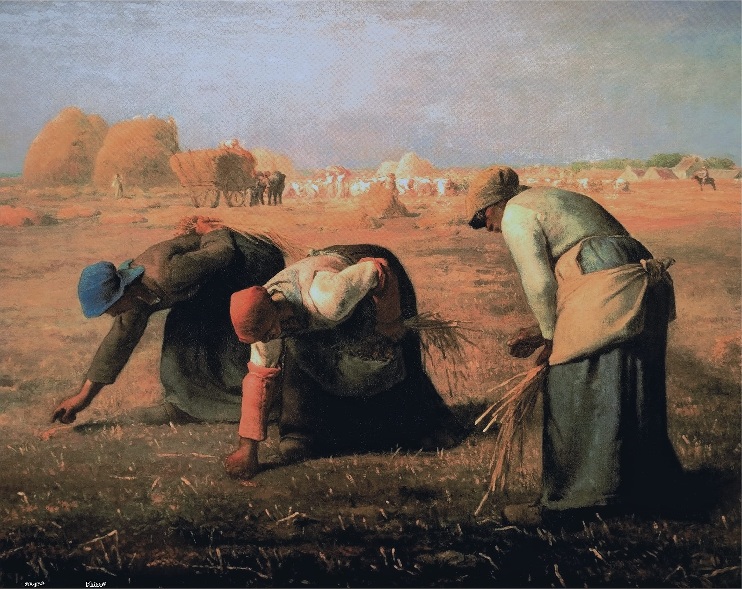 Pintoo Jigsaw Puzzles 500 Piece for Adults - Millet - The Gleaners Beautiful Plastic Puzzle for Home Decor Zero Dust Easy Storage [H2442]