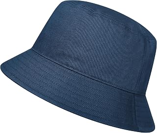 GADIEMKENSD 100% Cotton Bucket Hat - Unisex, UPF 50 Sun Protection, Lightweight, Packable