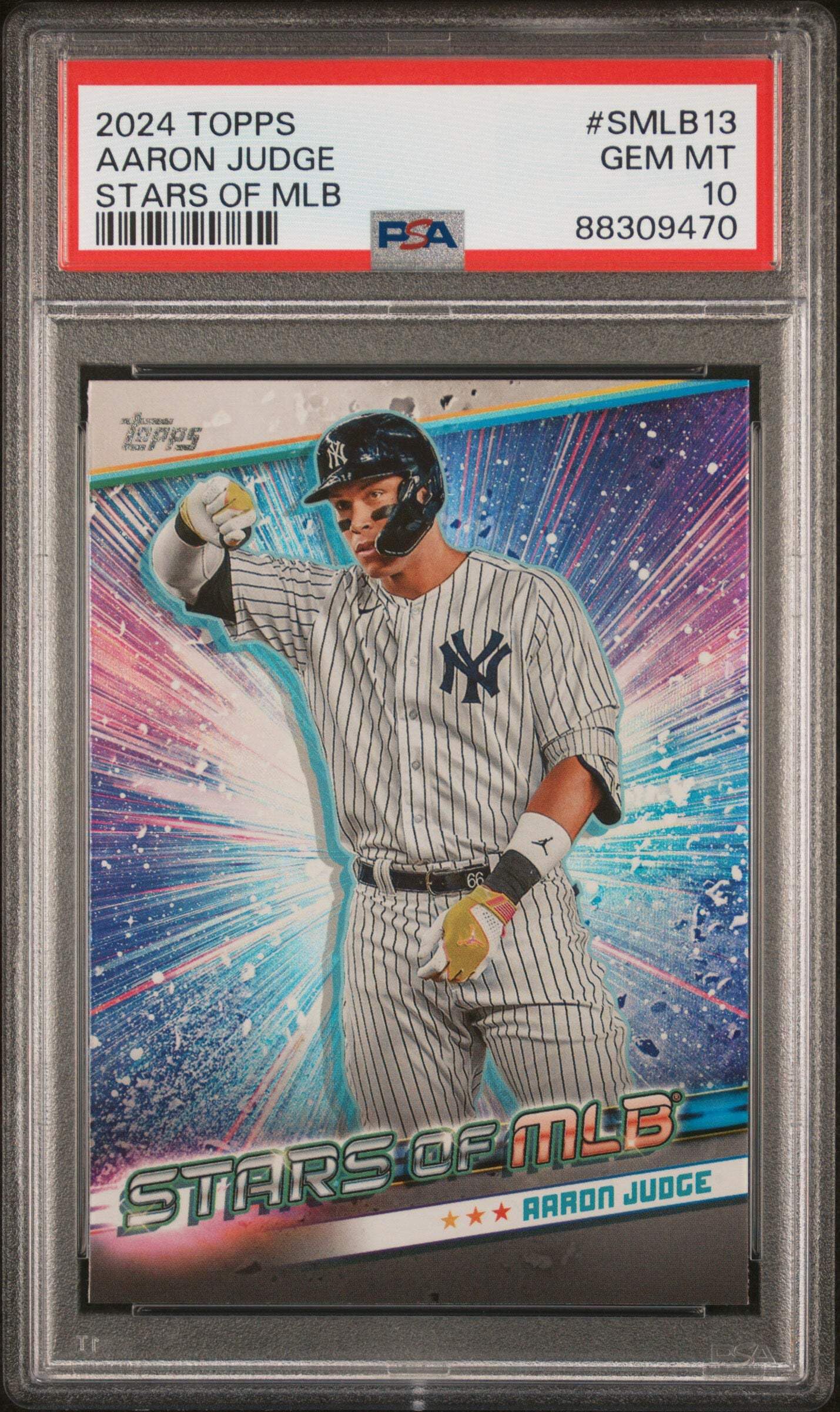 Graded 2024 Topps Aaron Judge #SMLB13 Stars of MLB Baseball Card PSA 10 Gem Mint
