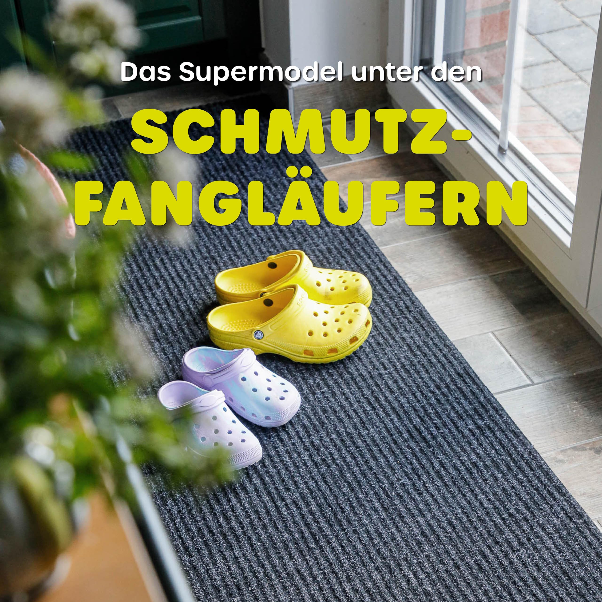 Wecon Home Buhai Läufer, 80 x 200 cm, schwarz