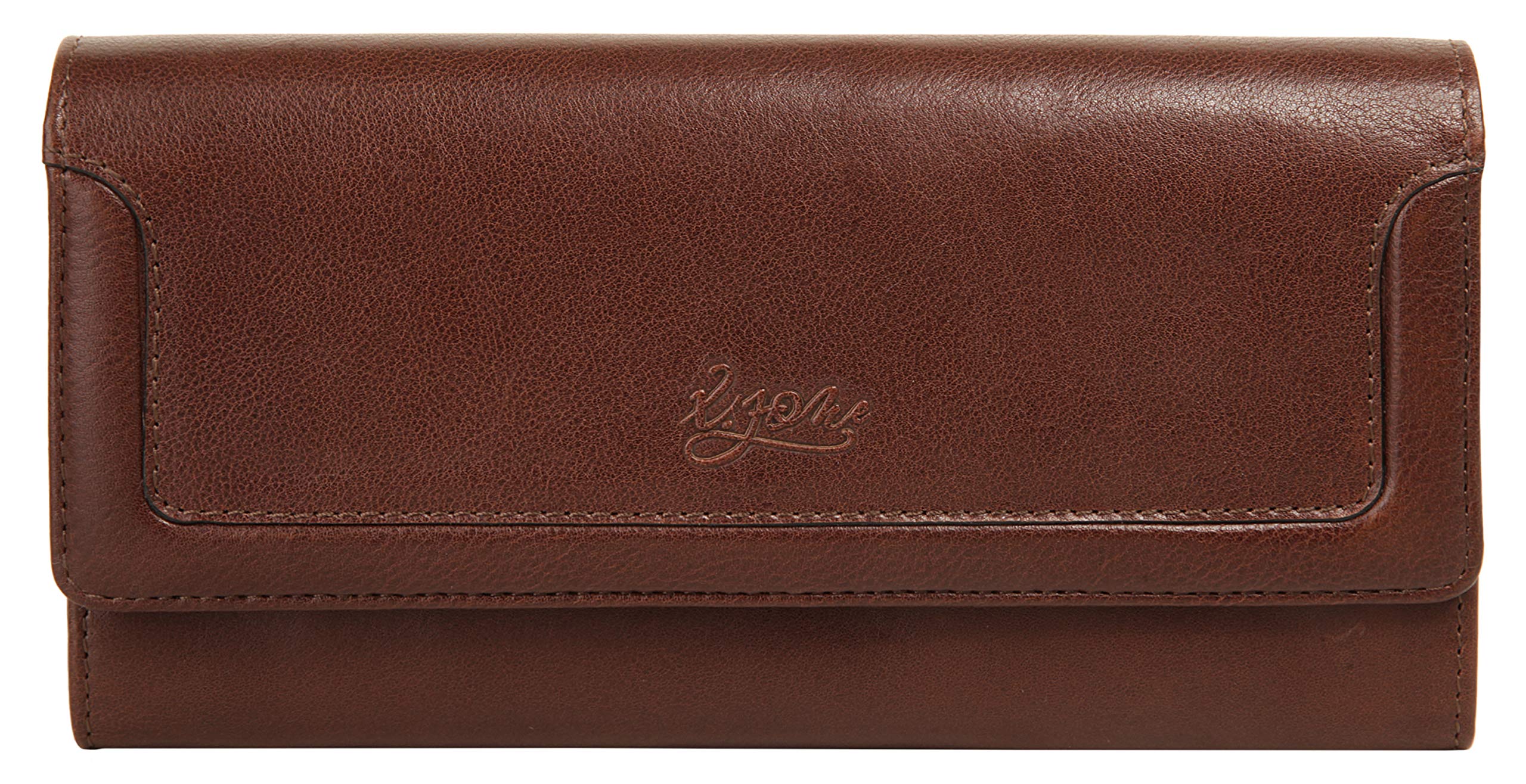X-ZONE Tickettasche Echt Leder Herren, Damen | Travel Organizer mit Reisepassfach | Dokumententasche für Reiseunterlagen | Boarding Pass Etui mit Kartenfächern cognac | 020075