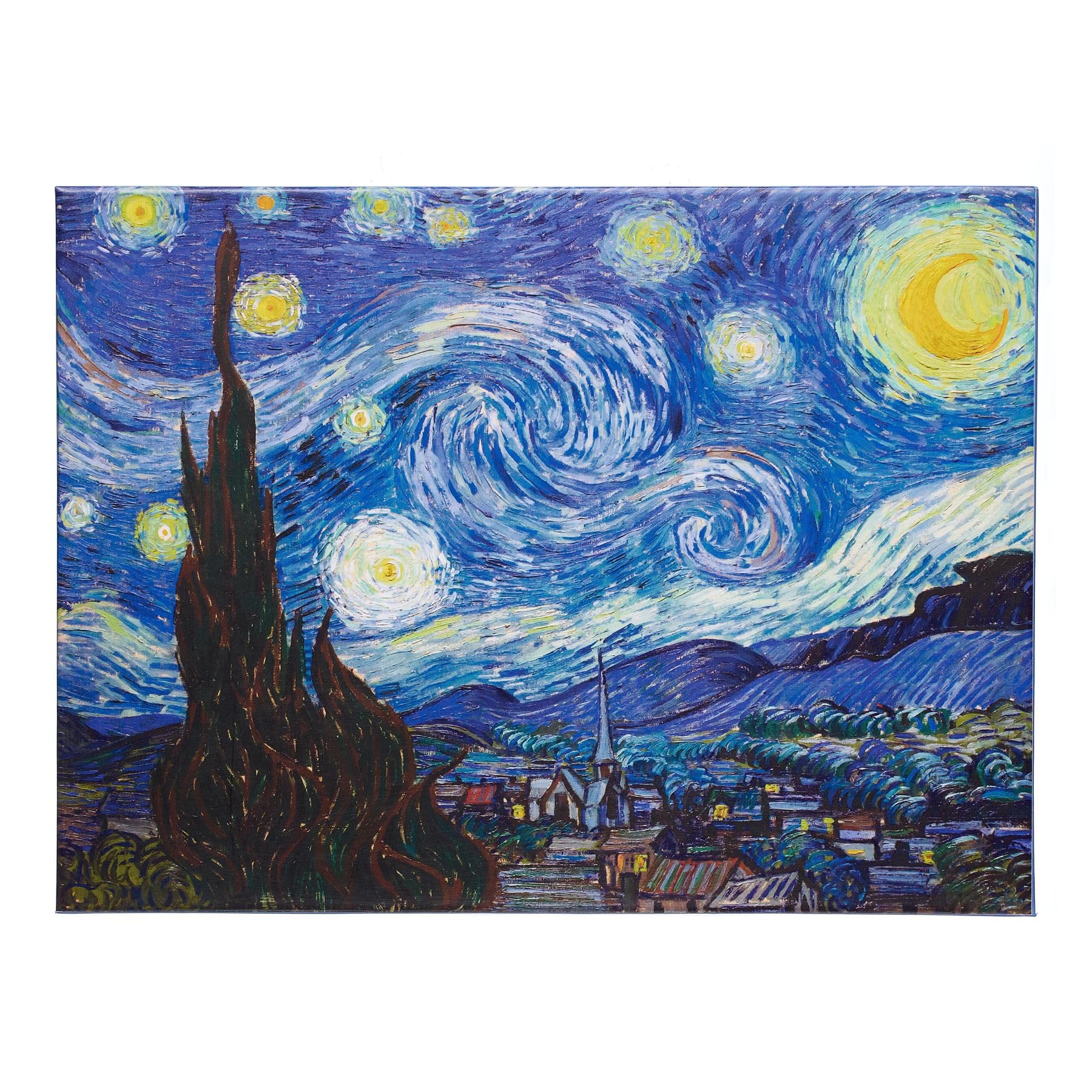 Van Gogh Starry Night 500 Piece Jigsaw Puzzle – Premium Blue Board Puzzle, 48 x 35 cm (18.9 x 13.8 in)