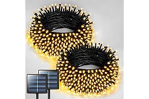 JMEXSUSS 2 Pack Solar String Lights for Outside, Total 400 LED 151FT...