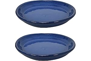 Four-Pack Square Planter Base Saucer Set with UV and Frost Resistance