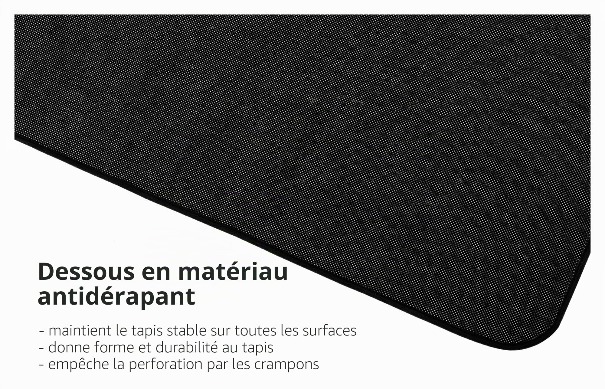 Stagecaptain DTB-1620 BK Tapis de Batterie Noir - Tapis de Batterie Moyen - 160 x 200 cm - Surface Tissée Serrée - Dessous Antidérapant - avec Bande Auto-Agrippante - Housse de Transport - Noir