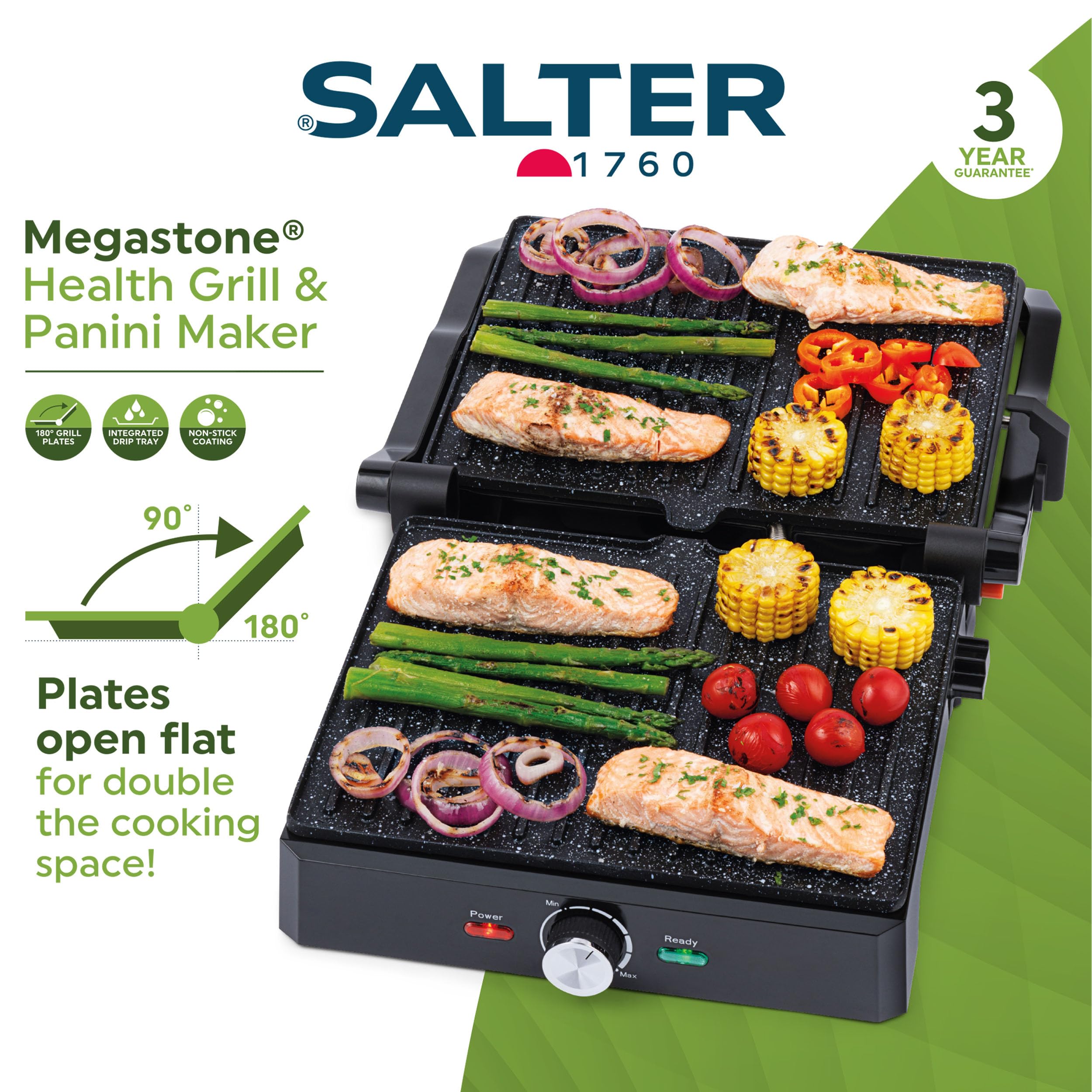 Salter EK5857 Megastone Health Grill – Non-Stick Panini Maker 