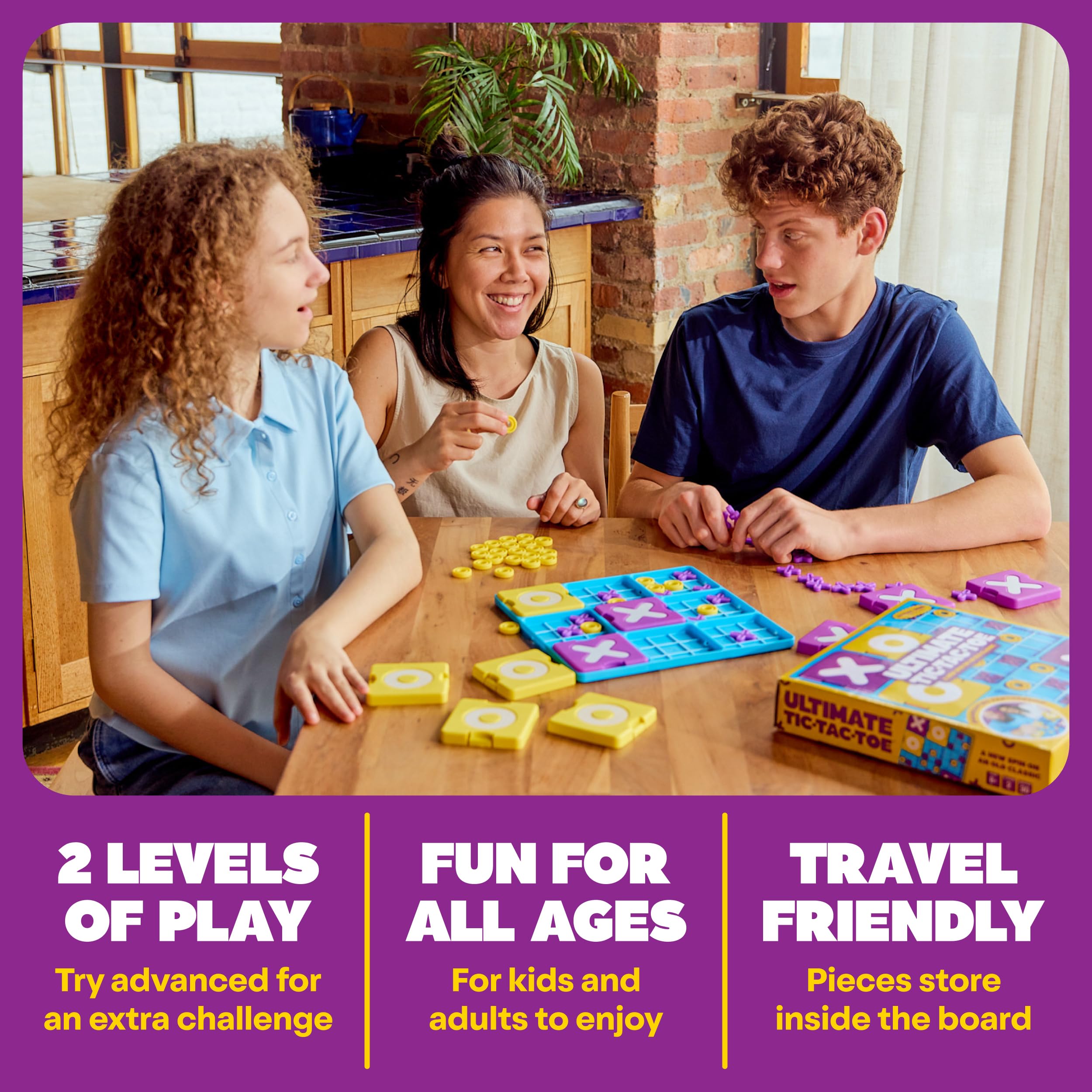 What Do You Meme? Ultimate Tic Tac Toe von Relatable, lustige Brettspiele für Familientreffen, tolle Spiele für Kinder ab 8 Jahren, inklusive 1 Brett, 41 Mini-X, 40 Mini-O's, 5 große X's, 5 große O's