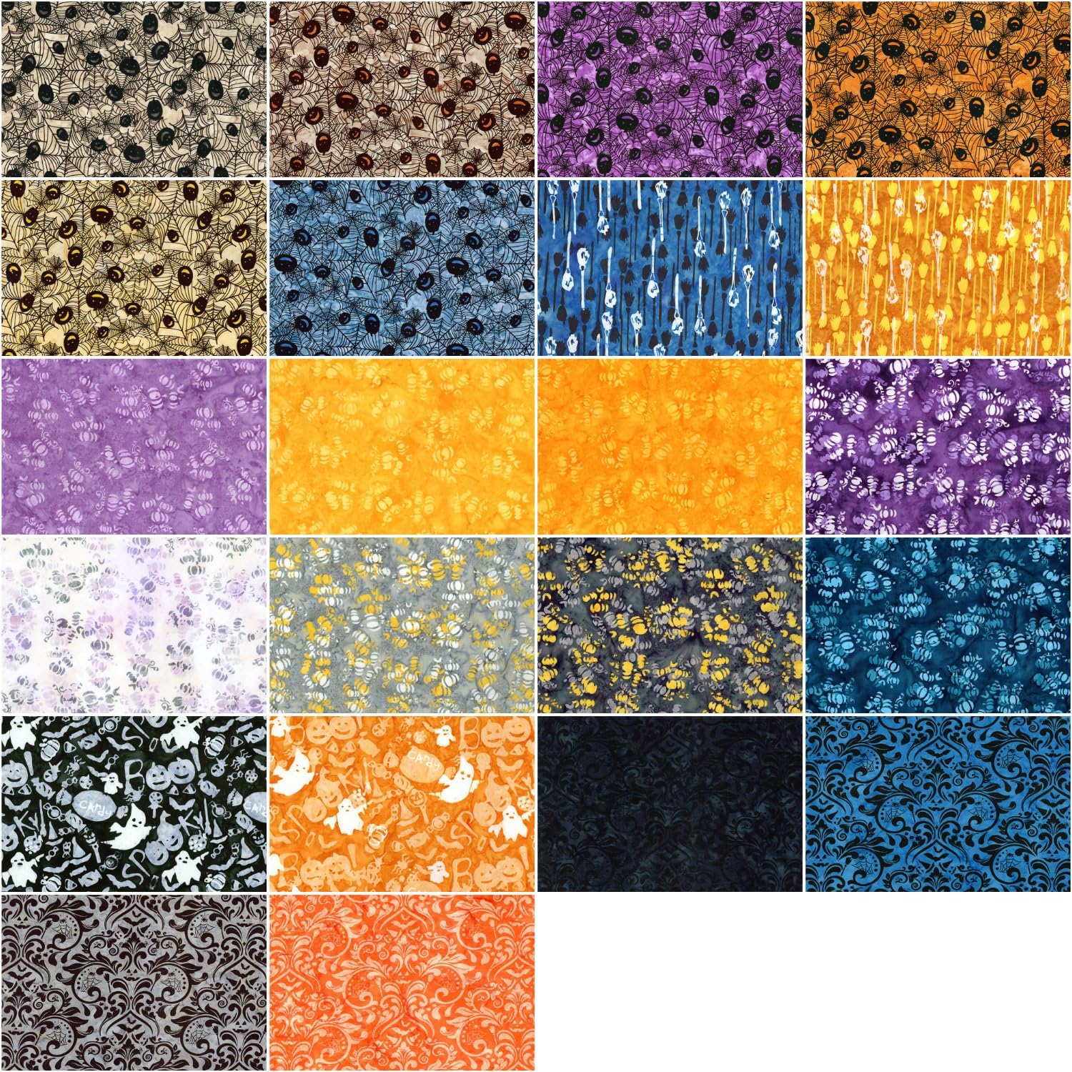 Expressions Batiks Whispering Hallows 5" Stacker 42 5-inch Squares Charm Pack Riley Blake 5-23637-42