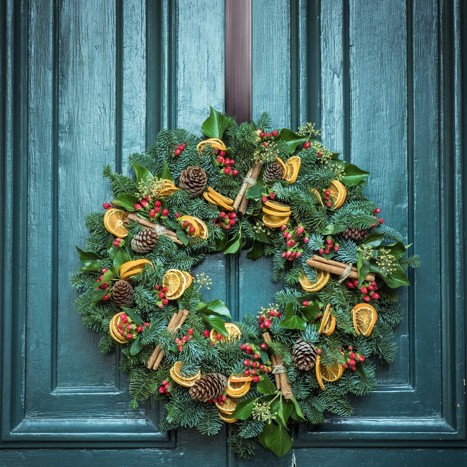 Myfolrena Adjustable Wreath Hanger from 15"-24", Metal Wreath Hook for Front Door, 20lb (Nickle-1 Pack) : Home & Kitchen