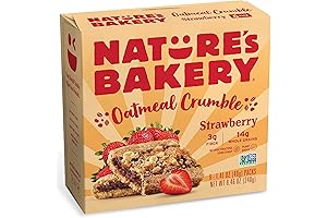 Nature's Bakery Oatmeal Crumble Strawberry Bars: Healthy Organic Snacks for On-the-Go