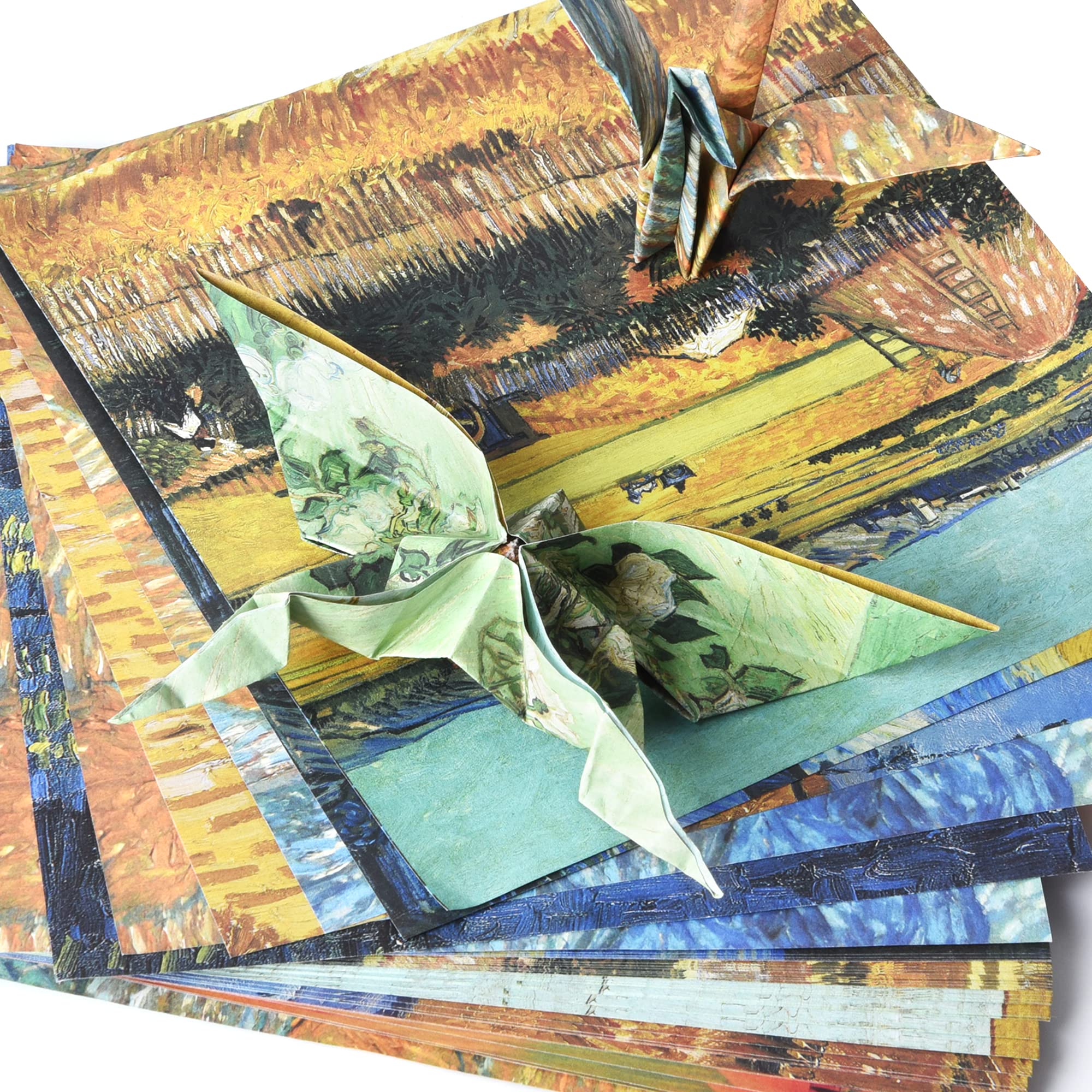 Amazon | 折り紙キット 両面 100枚 20色 6インチ 正方形 簡単 折る