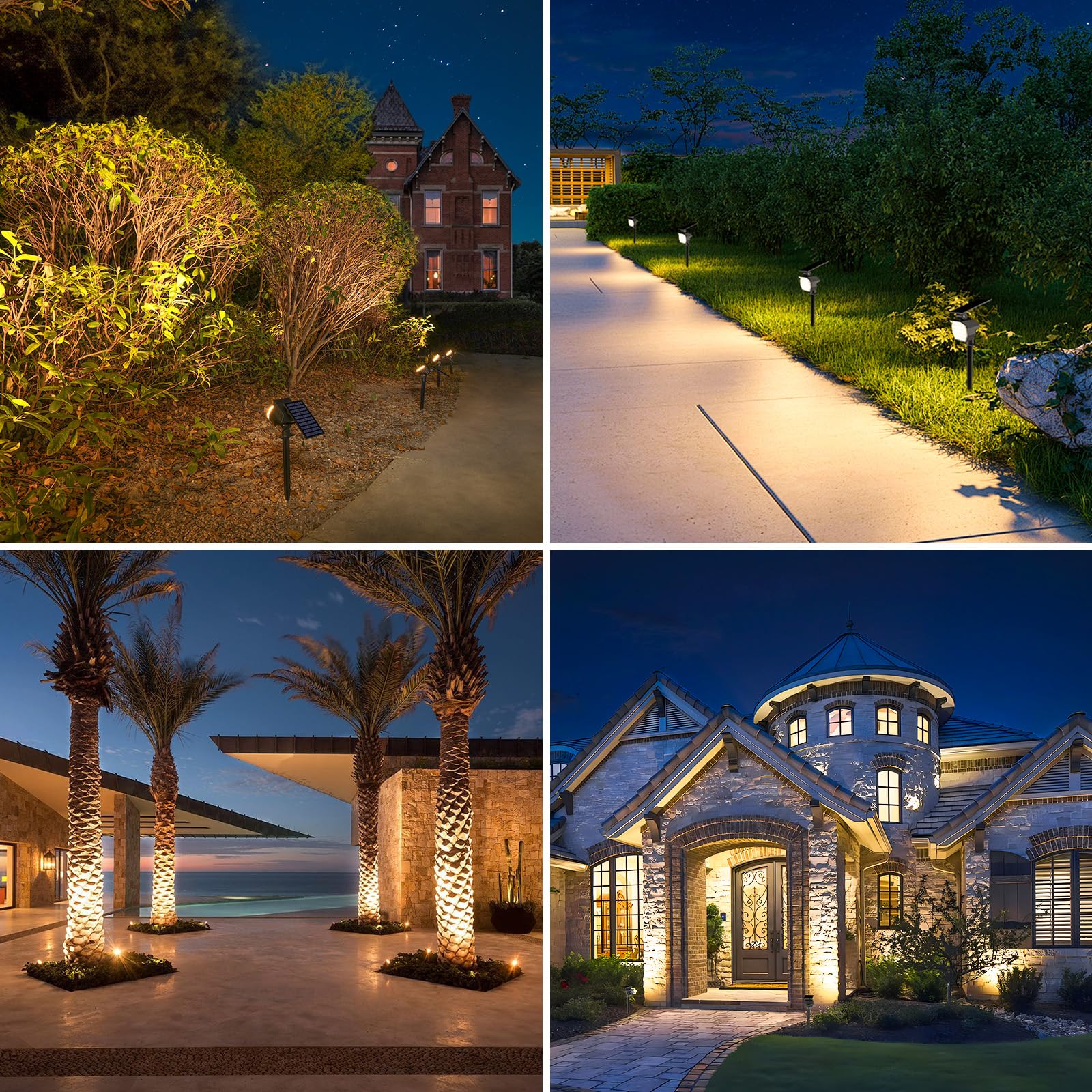 ZYAN Solar Landscape Spotlights Outdoor Waterproof IP65, Bright Solar Powered Garden Yard Spot Lights For Outside - View #10