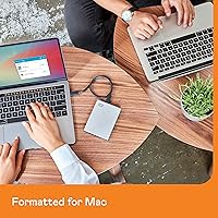 Vista 4 de Western Digital 2TB My Passport Ultra para Mac Plata Disco Duro Externo Portátil HDD, Compatible con USB-C y USB 3.1 - WDBPMV0040BSL-WESN