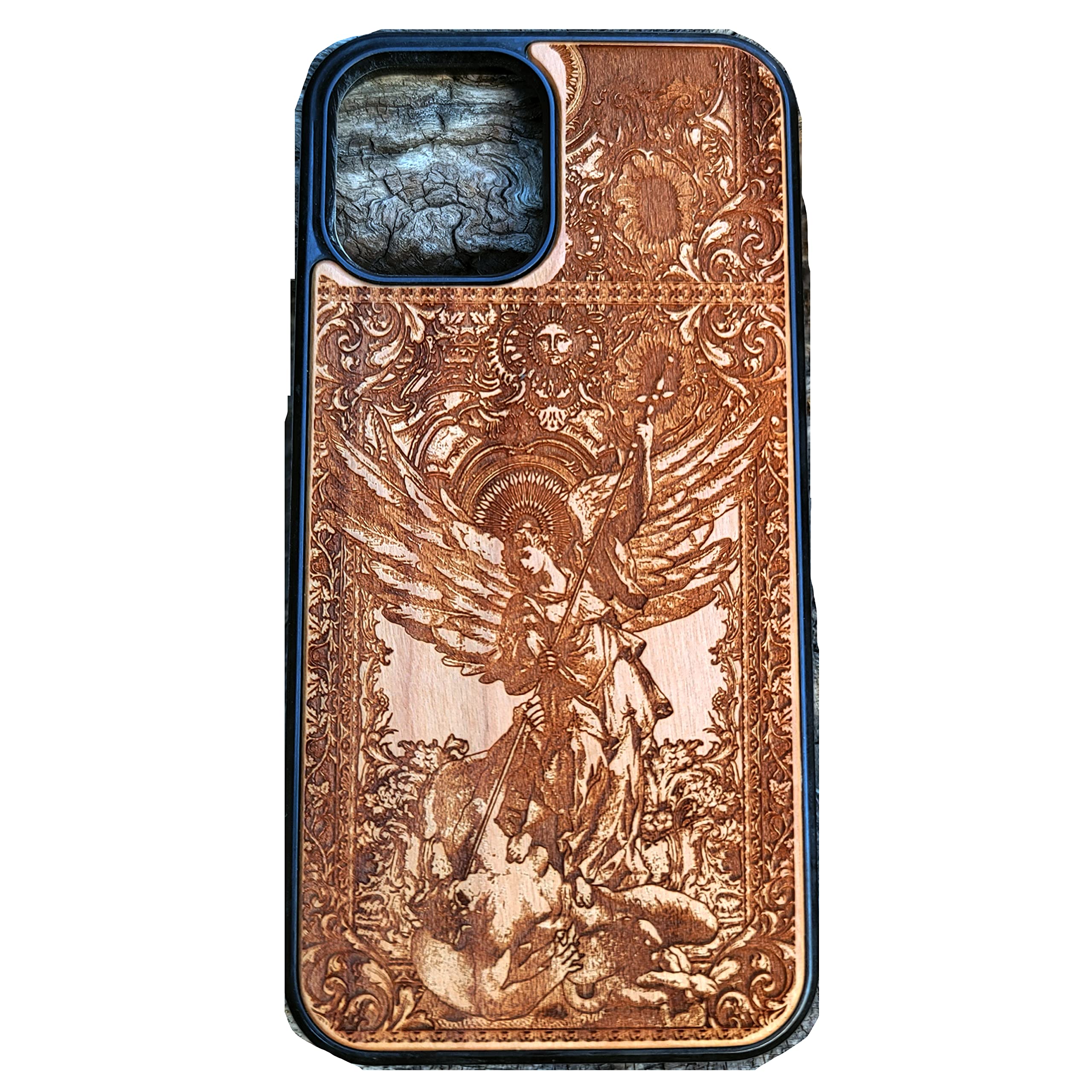 Amazon.com: Saint Michael the Archangel Laser Engraved Wood Case