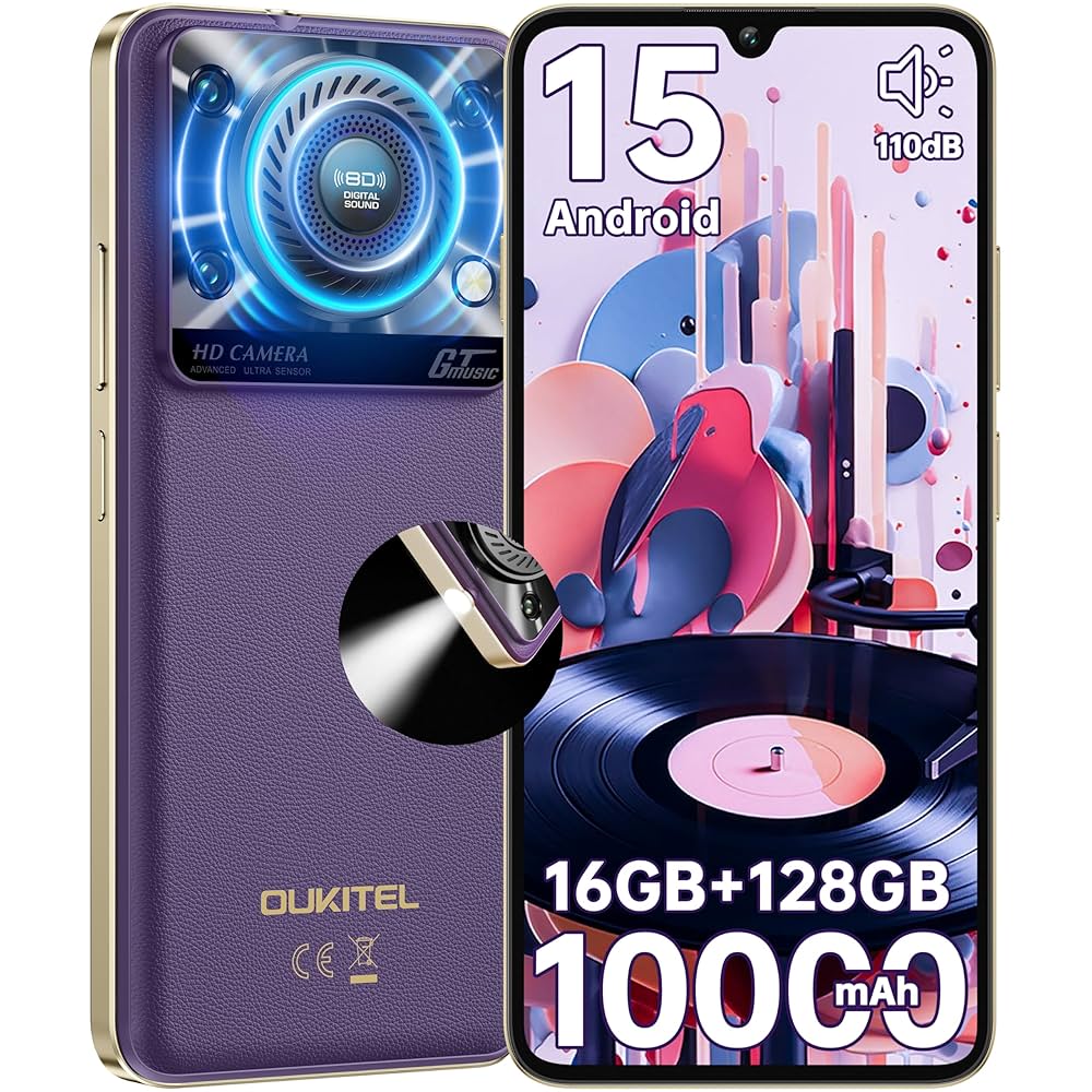 OUKITEL C60 Smartphone Android 15-10000mAh Telefono