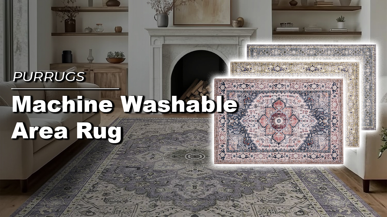 Tapete decorativo Boho 2x3 pies antideslizante lavable miniatura 7