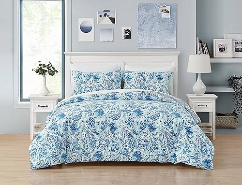 Miniatura 2 de Poppy & Fritz - Juego de funda de edredón individual, ropa de cama de algodón transpirable con funda a juego y cierre de cremallera, decoración del