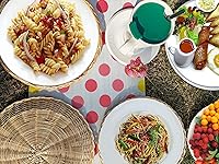 Vista 5 de Hecho a mano de bambú 10 pulgadas titular de la placa de papel para la fiesta casera diario comedor picnic pared decorar