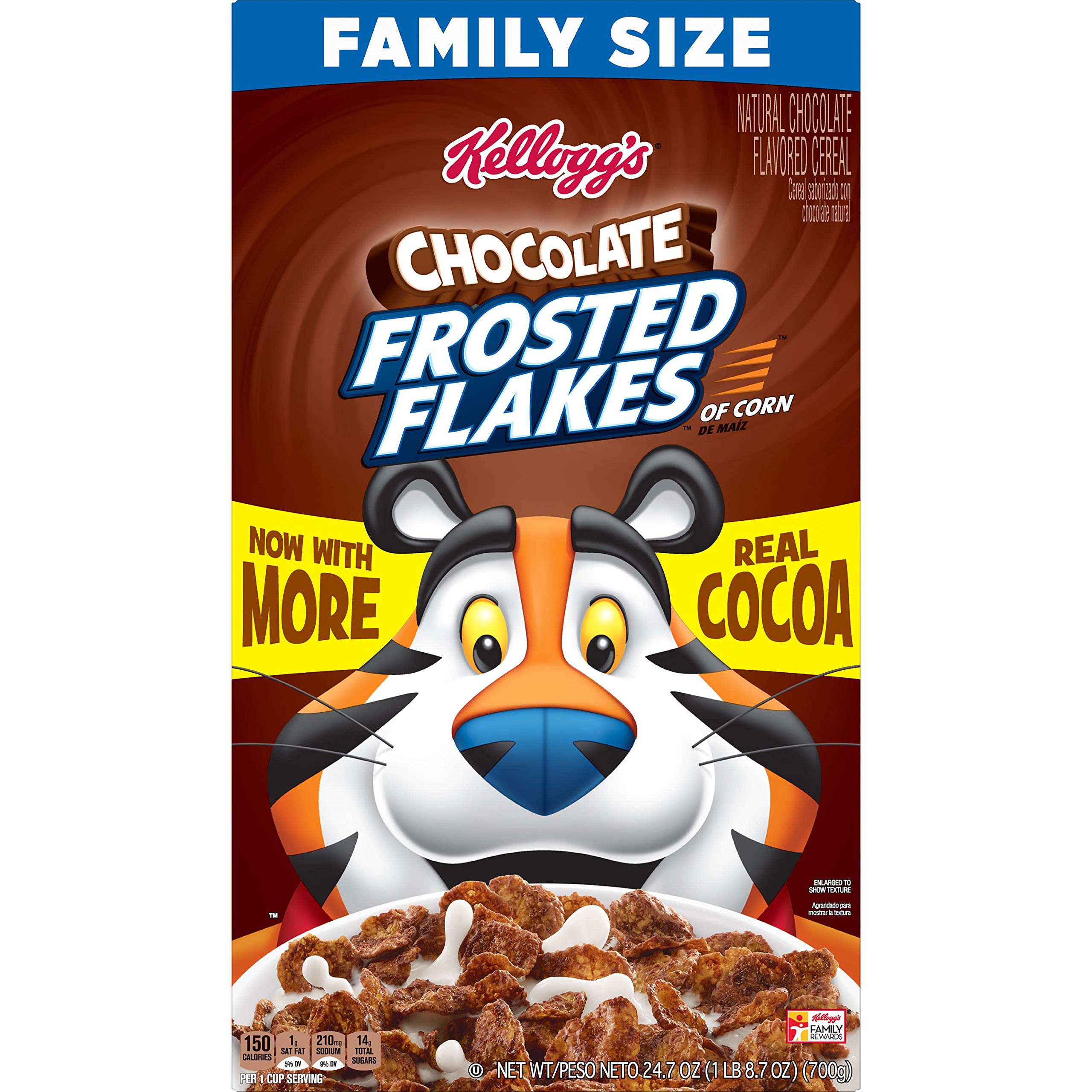Buy Kellogg's Frosted Flakes, Breakfast Cereal, Chocolate, Good Source