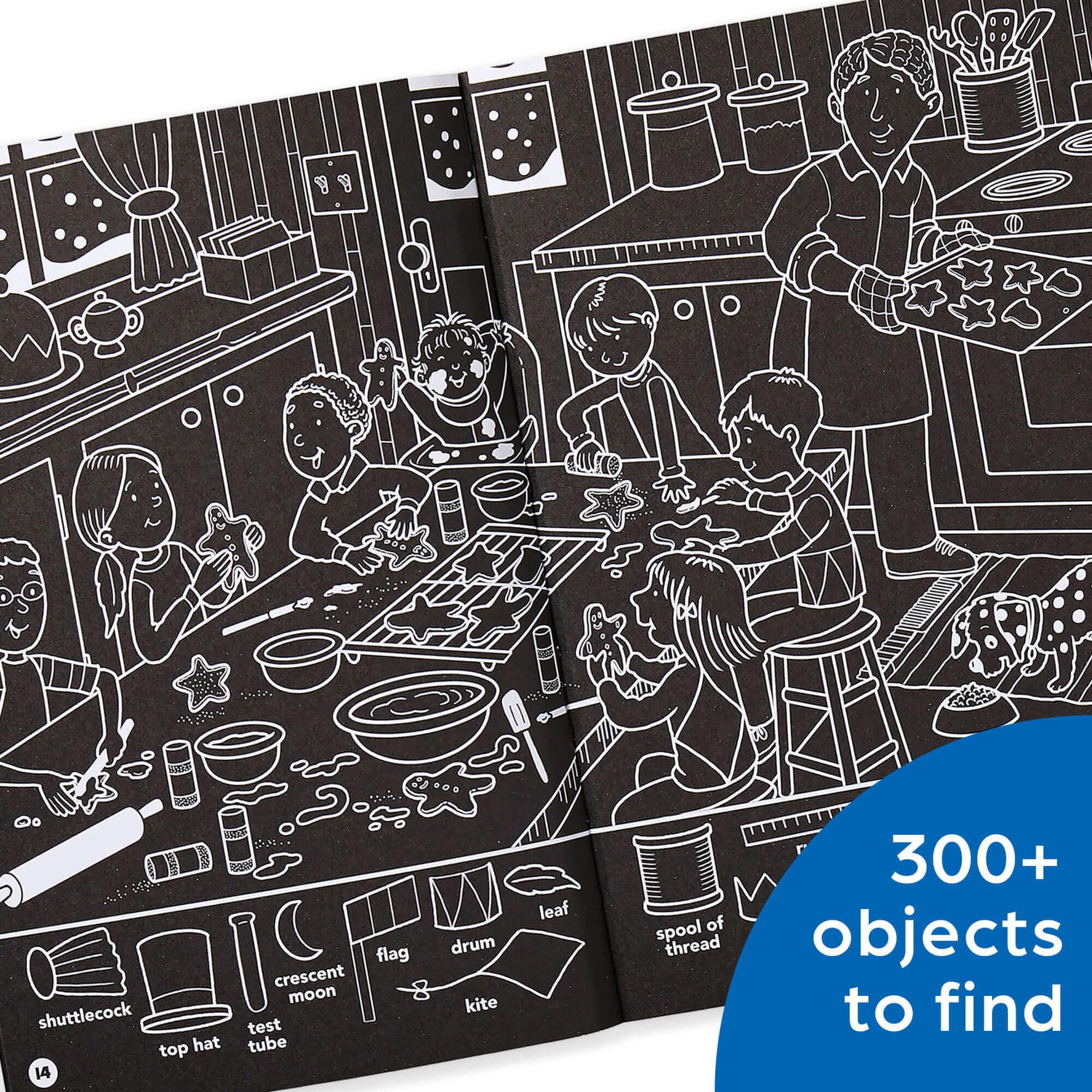 Christmas Hidden Pictures Puzzles to Highlight: Color winter puzzles! Over 300+ objects!