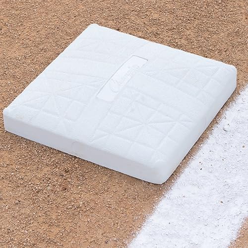 Miniatura 5 de Champion Sports Juego de base de béisbol profesional anclada con puntal soldado, para todos los niveles de béisbol y sóftbol, juego de 3 bases y