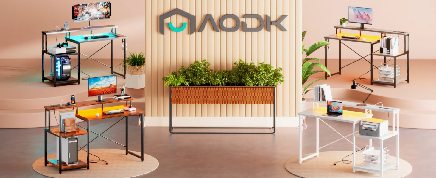 Amazon | AODK ゲーミングデスク パソコンデスク デスク ラック