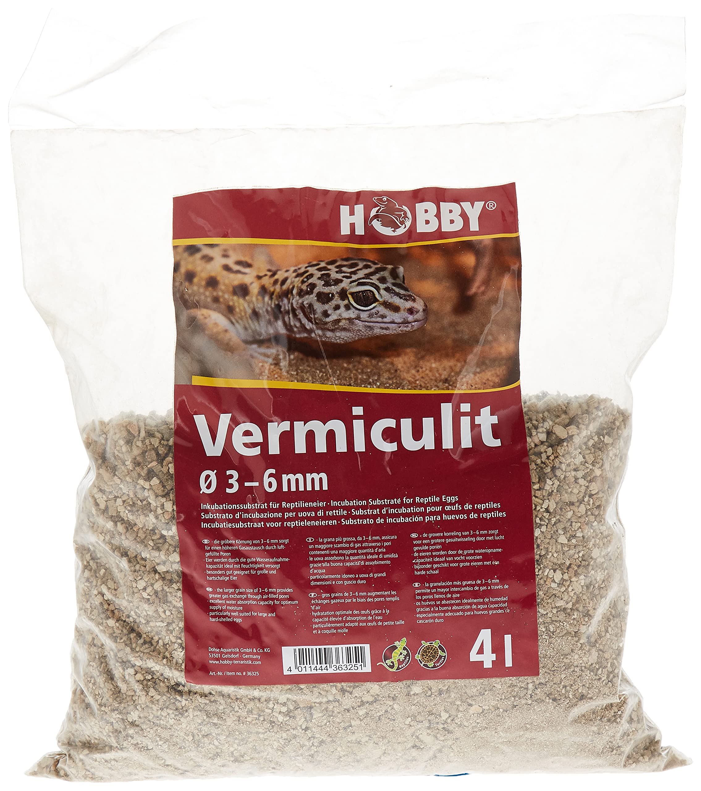 Hobby 36320 Vermiculite, Diameter 0-4 mm, 4 L, 3-6 mm