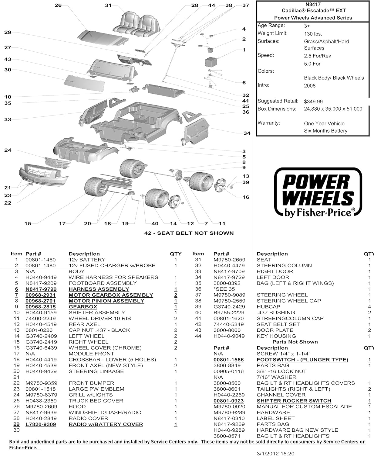 Power Wheels Escalade Toys & Games