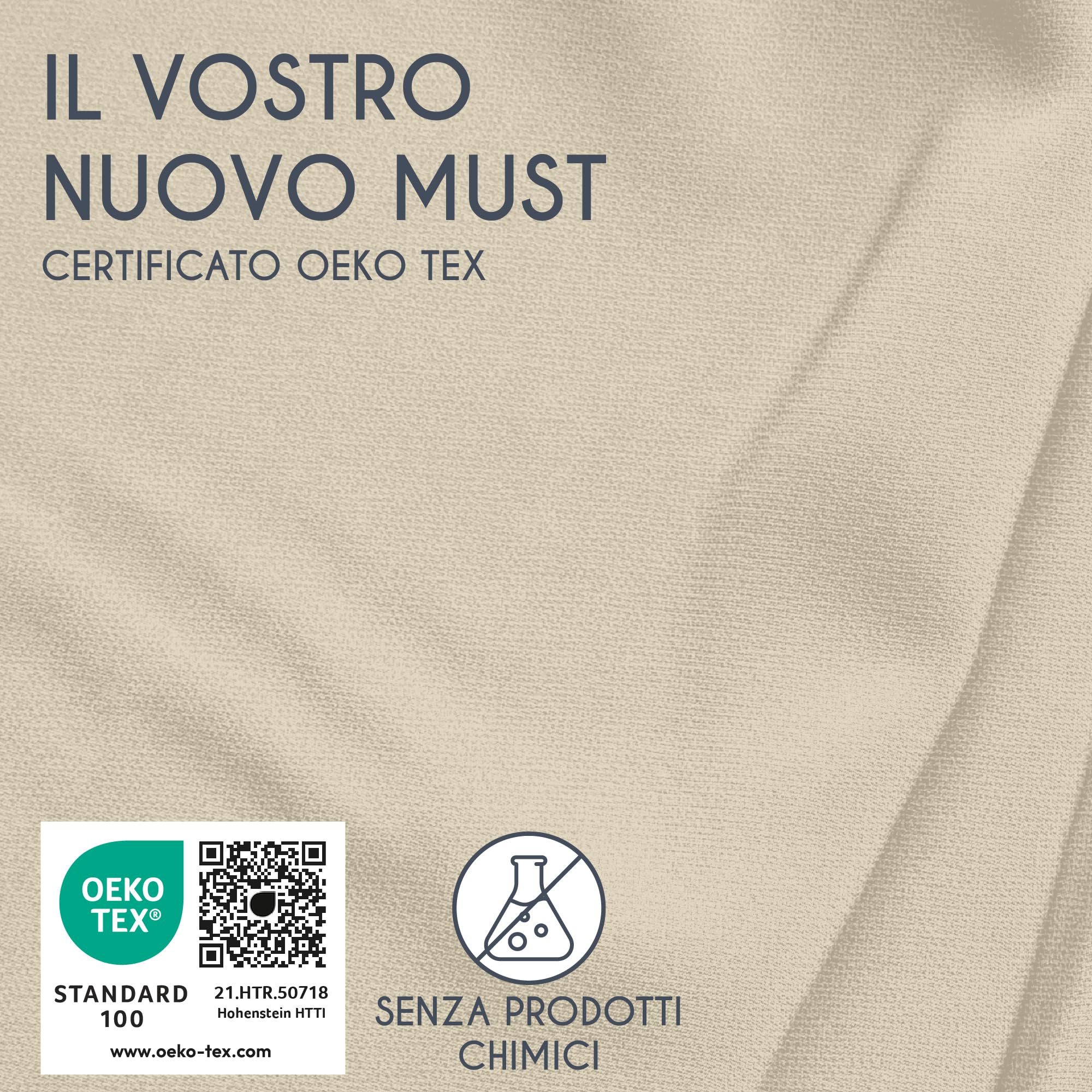 Dreamzie Federe 50x70 Cotone Rinforzato (Set da 2) - Bianco - Trama Fitta a 57 Fili/cm² - Federe Cuscini 50x70 cm - Federe Cuscino 50x70 Certificate Oeko Tex