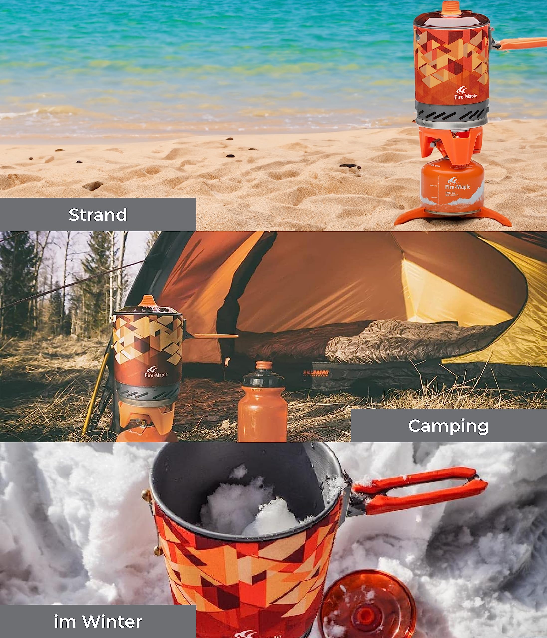 Star X2 Orange Gaskocher-Set