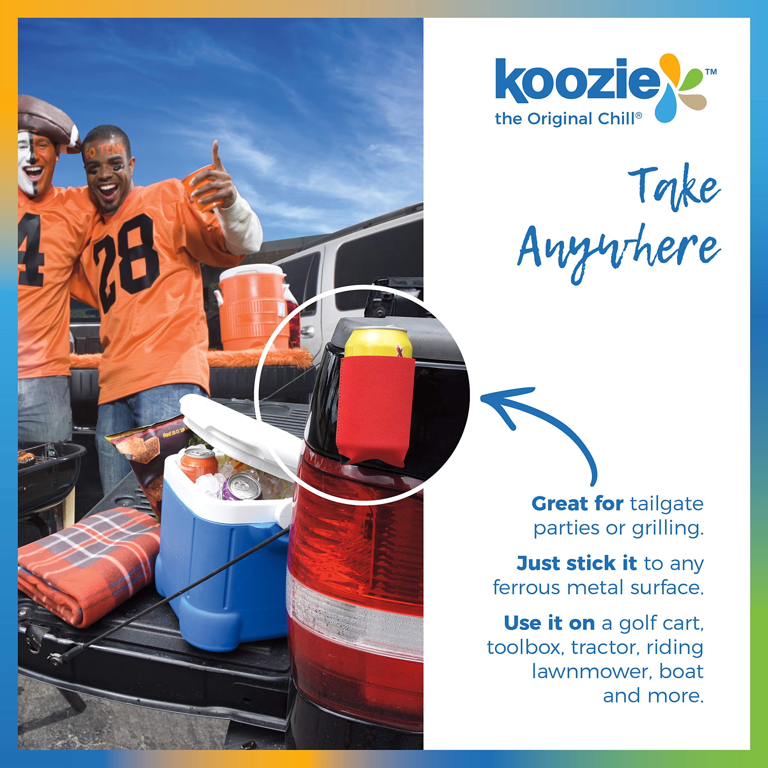 Amazon.com: KOOZIE Magnetic Can Cooler Neoprene Insulated 4 Pack