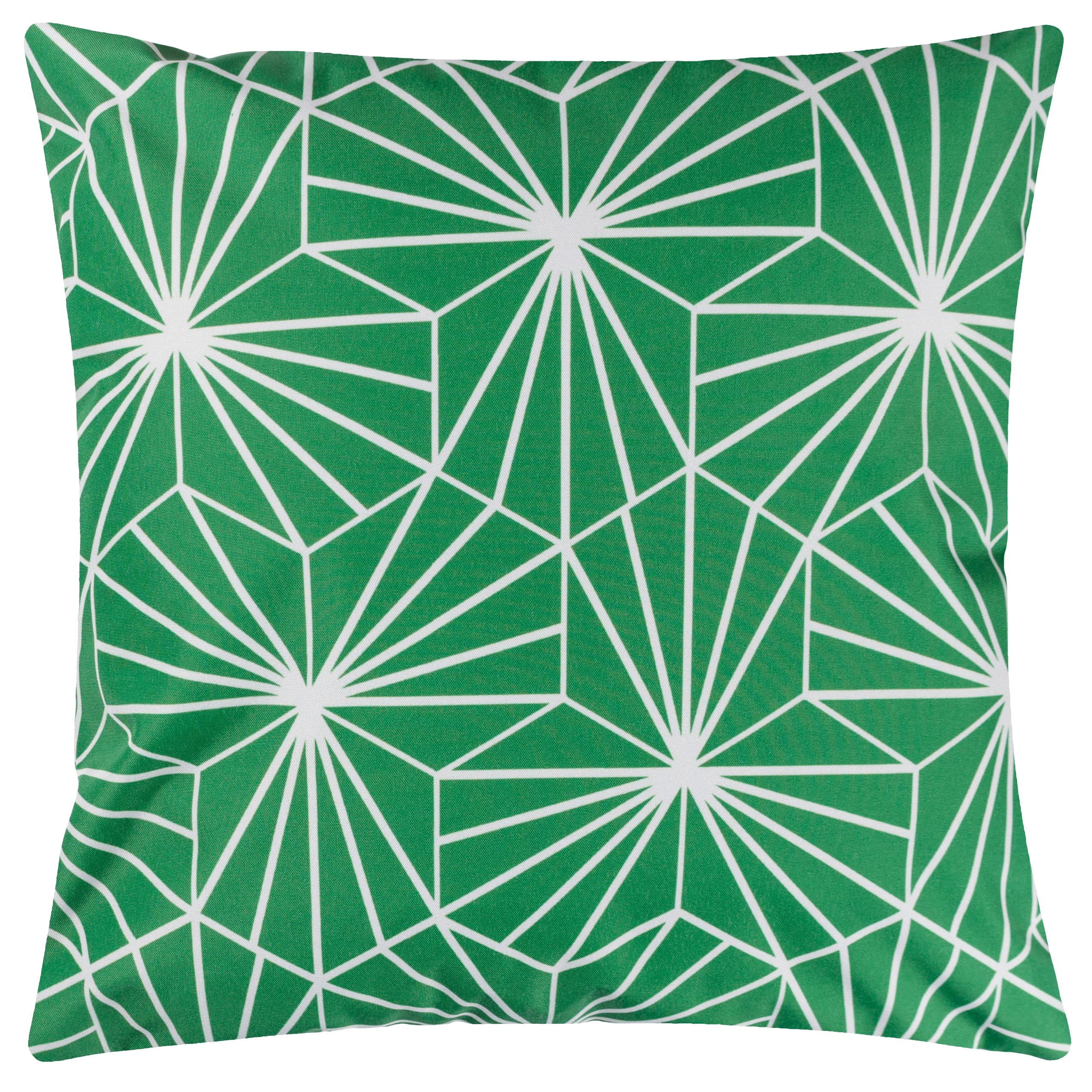 furn. Hexa Outdoor Polyester Filled Cushion, Green, 43 x 43cm
