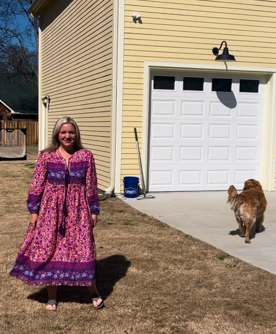 viral blue dress Rachel Gilbert