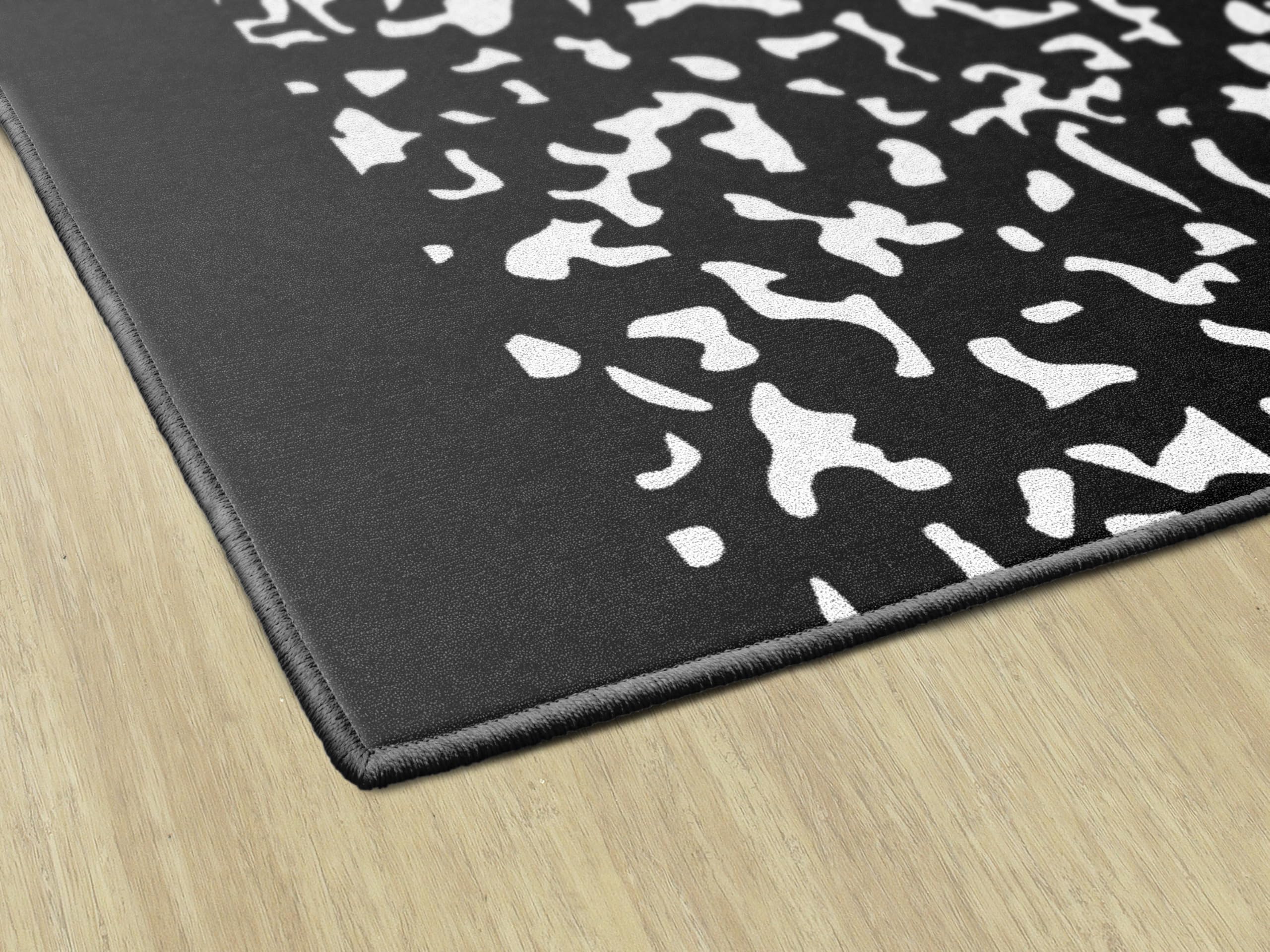 Flagship Carpets Cuaderno de composición de club de libros estilo colegiala con lápiz de lazo, alfombra educativa para habitación de los niños, alfombra de aula para enseñanza y sala de juegos, 7 pies