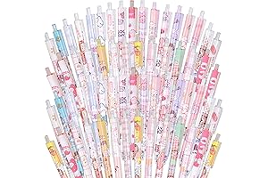 SAIWEILAI ONLINE 100 pcs Cute Pen Kawaii Gel Ink Pen 0.5 mm...