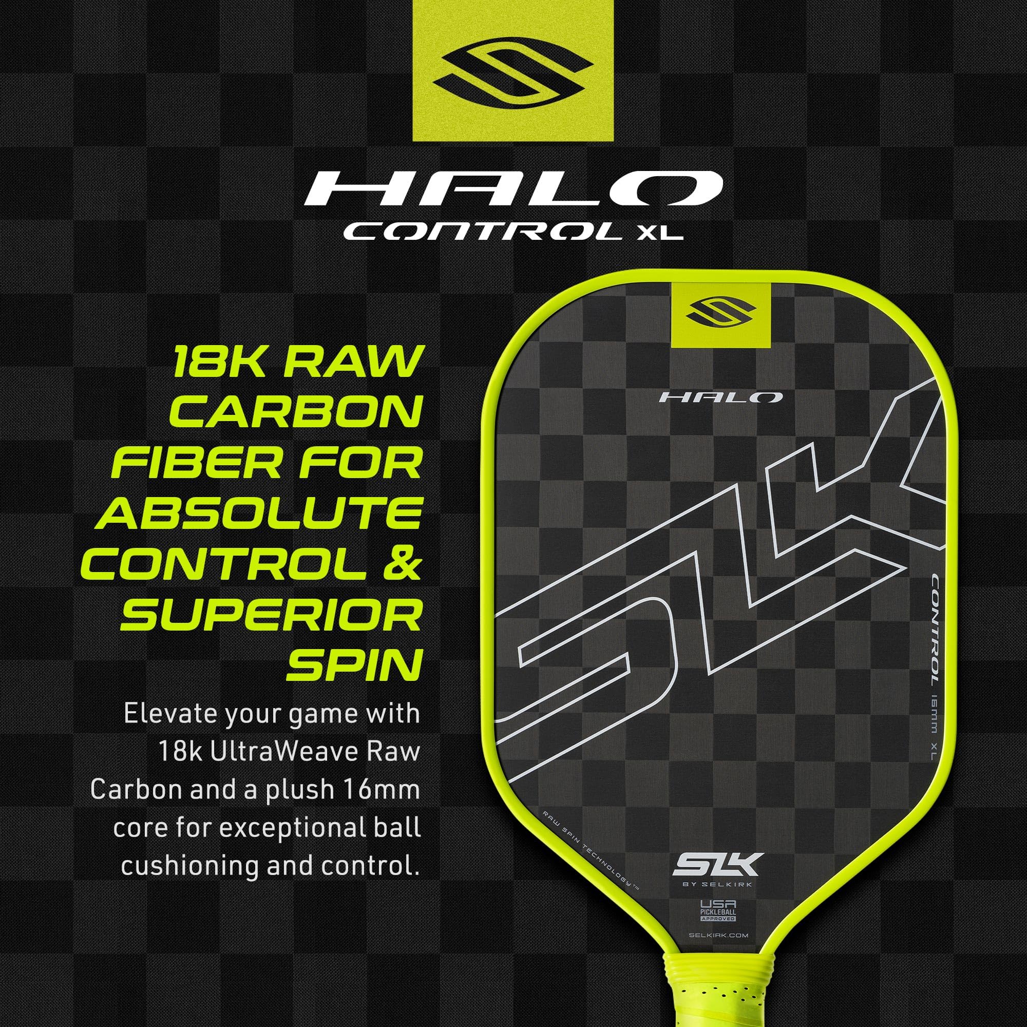 ピックルボールパドル Selkirk SLK Halo Control 灰色 Amazon | Selkirk Sport SLK Halo Control XL ピックルボール