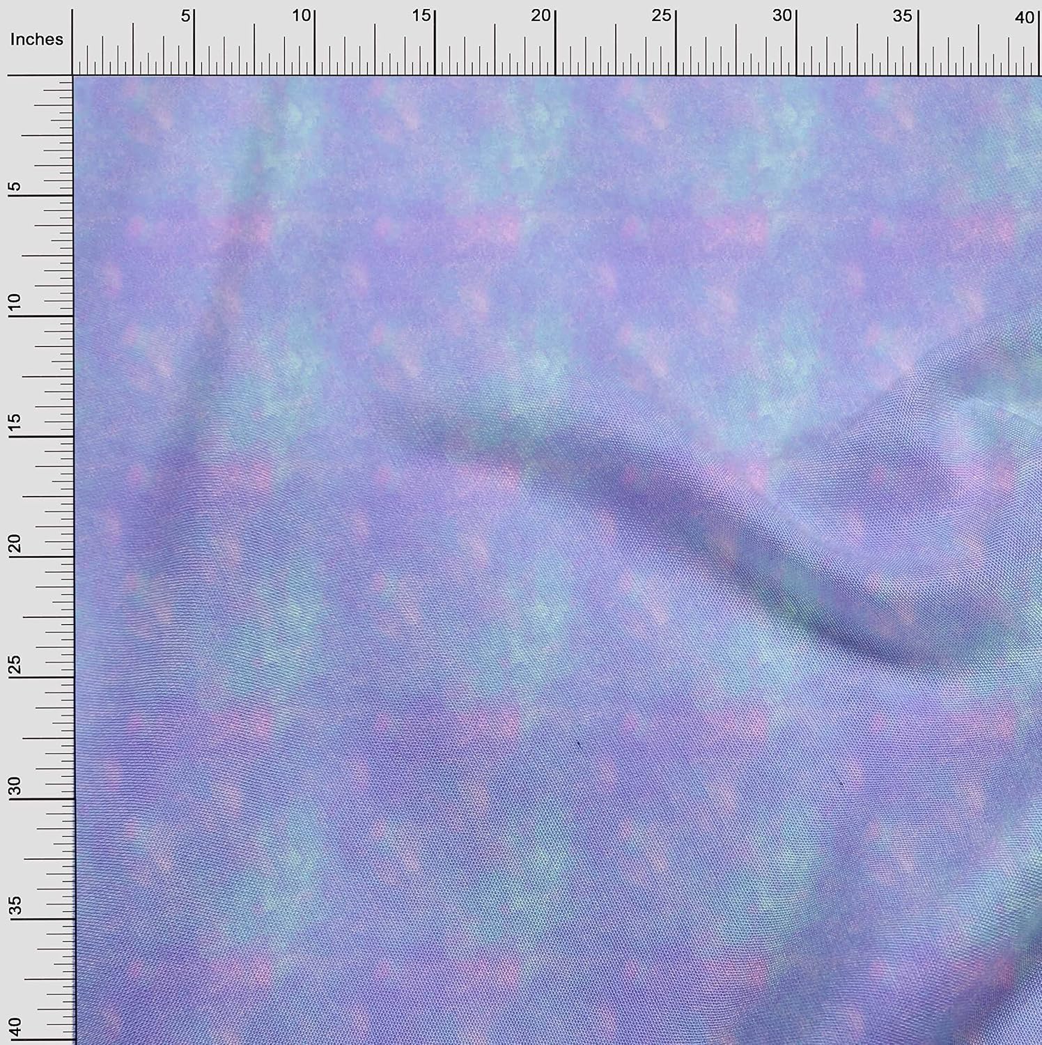 oneOone Viscose Chiffon Medium Blue Fabric Tie Dye Dress Material Fabric Print Fabric By The Yard 42 Inch Wide
