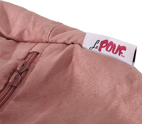 Miniatura 41 de Puff de microfibra de ante, Marrón French Roast,Rojo chino (Chinese Red),Tuscany,Carbón vegetal,Beige,Lavanda,rosado rosa (Rose Petal Pink)