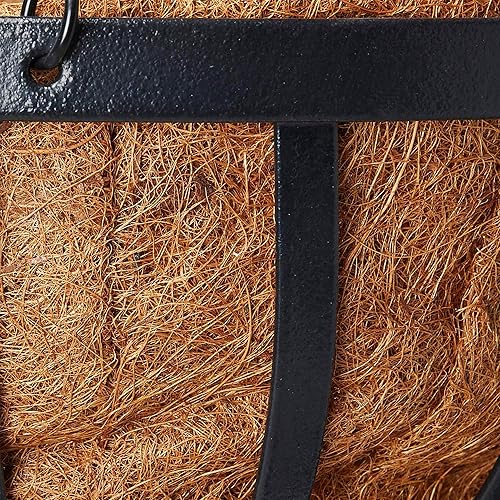 Miniatura 9 de Arcadia Garden Products - Maceta redonda de 16 pulgadas, serie Solstice 1592, cesta colgante de coco, color negro