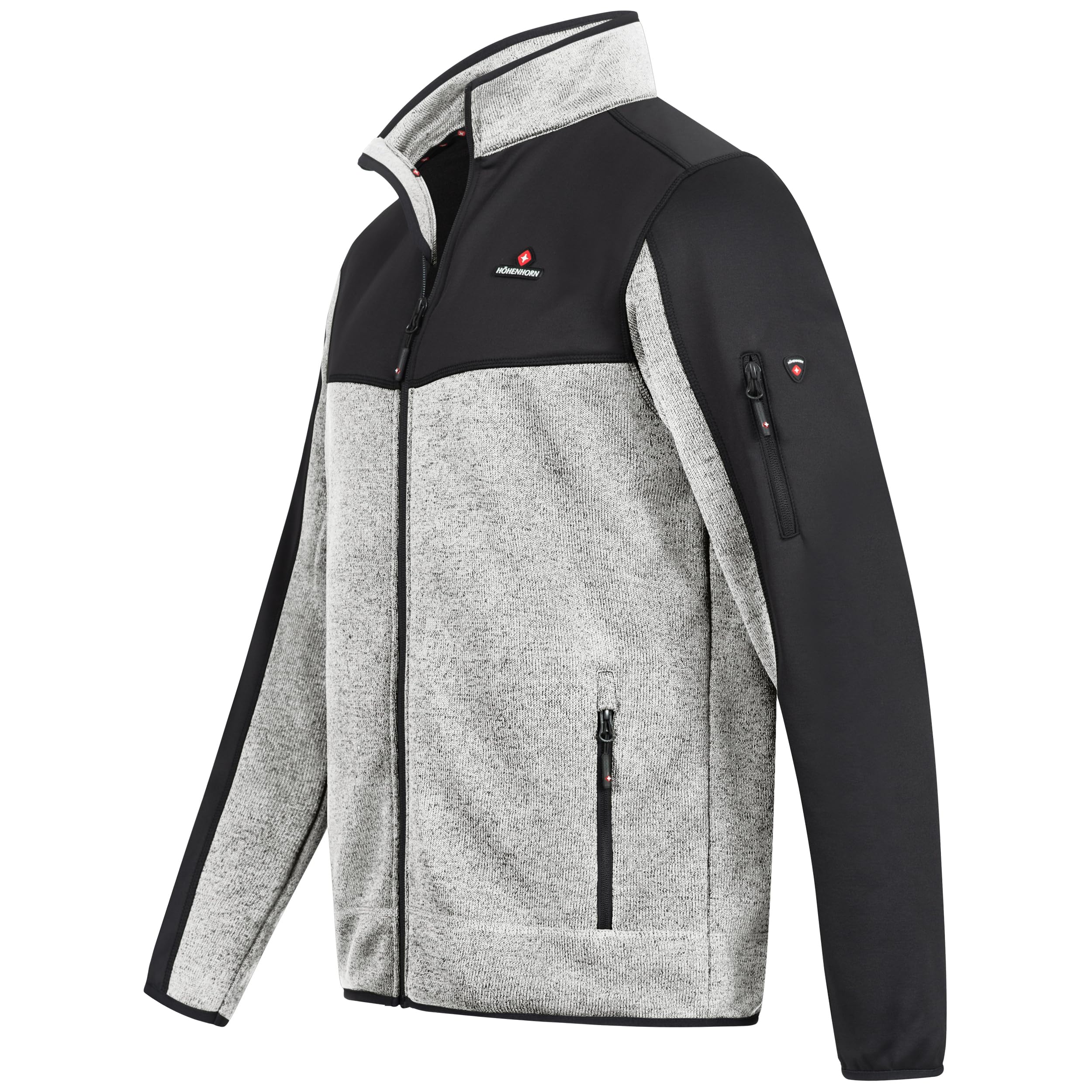 Höhenhorn Naurun Herren Fleecejacke Hybridjacke Strickjacke Softshell