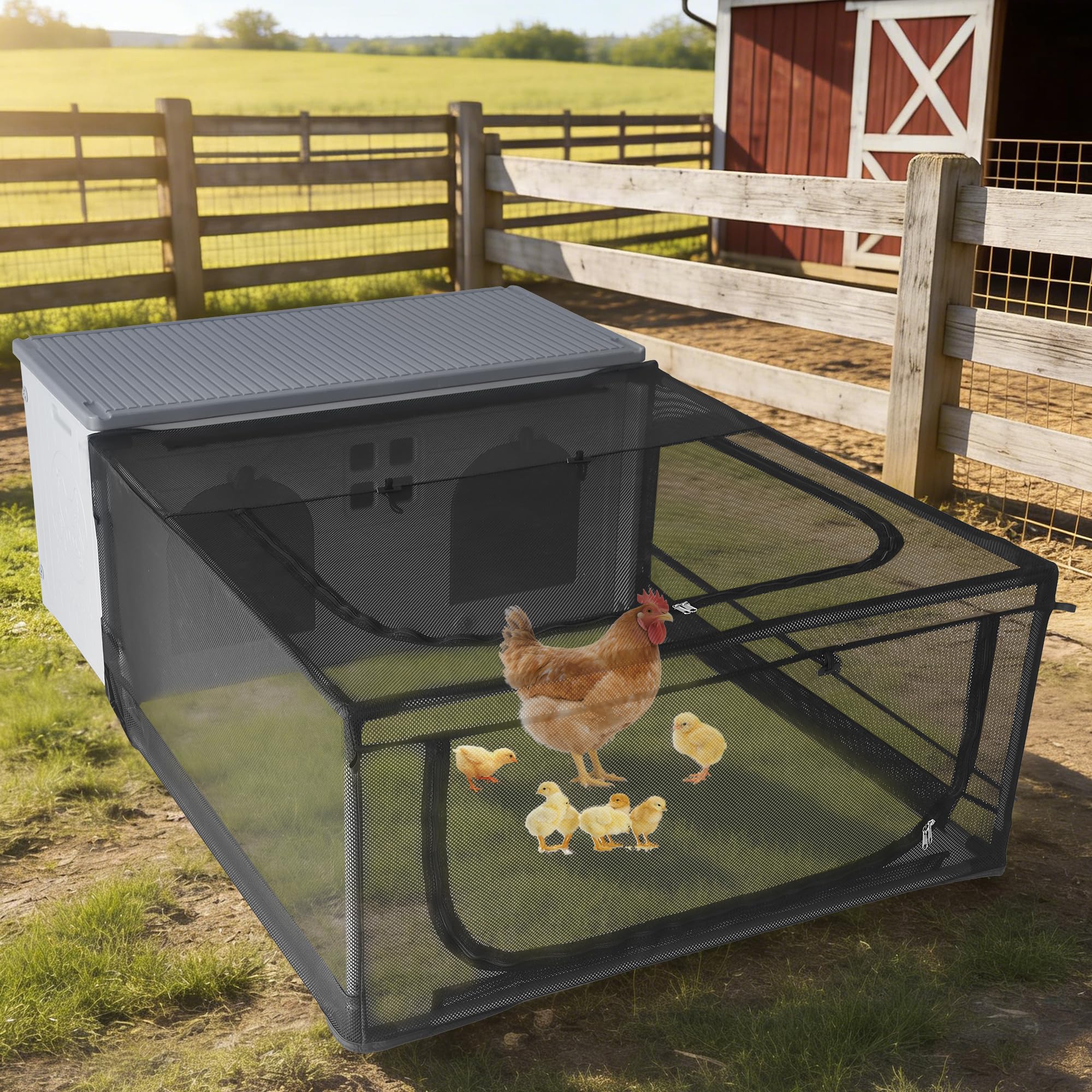 Rockever Chicken Coop with Run