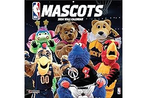 Officially Licensed NBA Mascots 2023 Wall Calendar