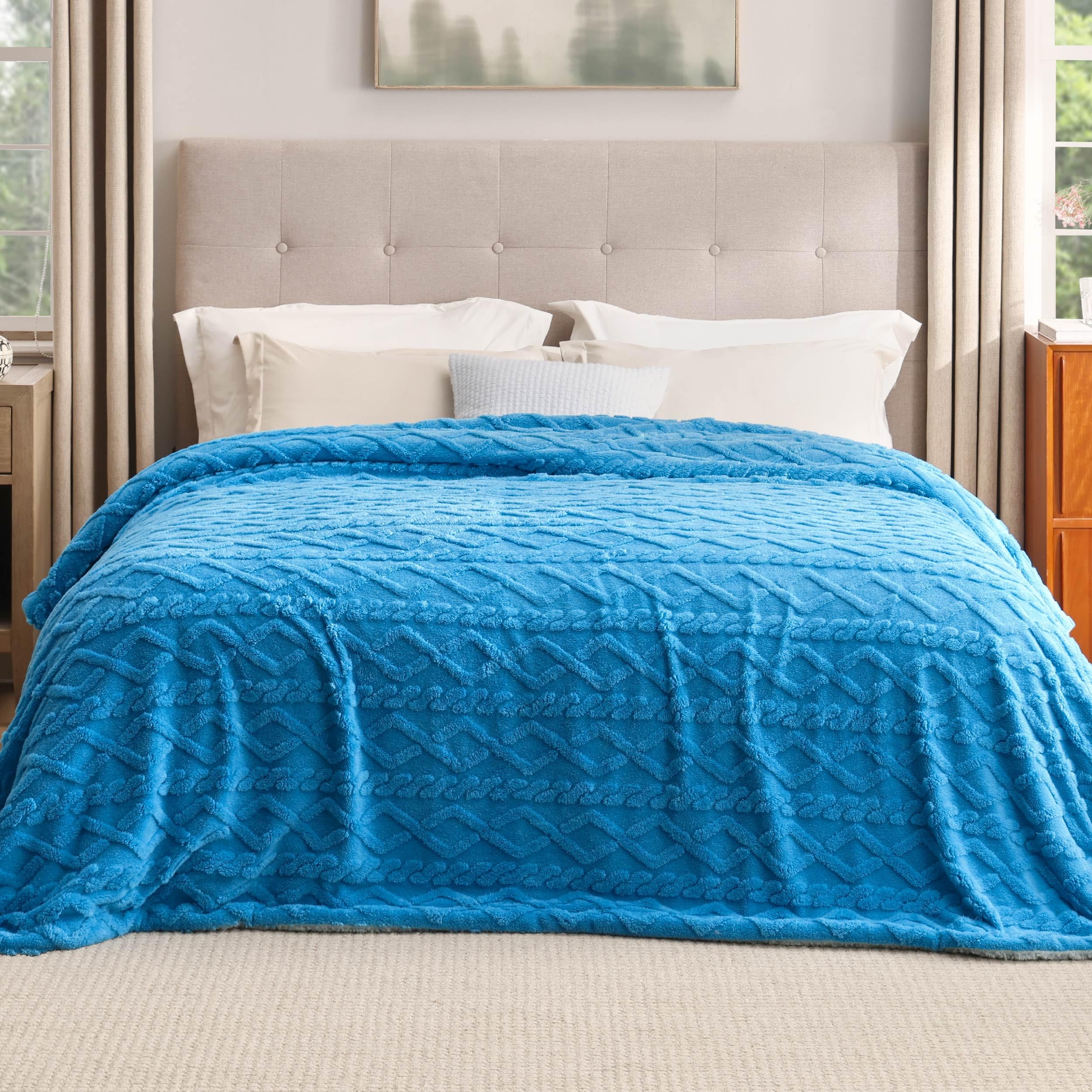 Amazon.com: Bedsure Sherpa King Size Blanket for Bed- Fleece Soft Cozy ...