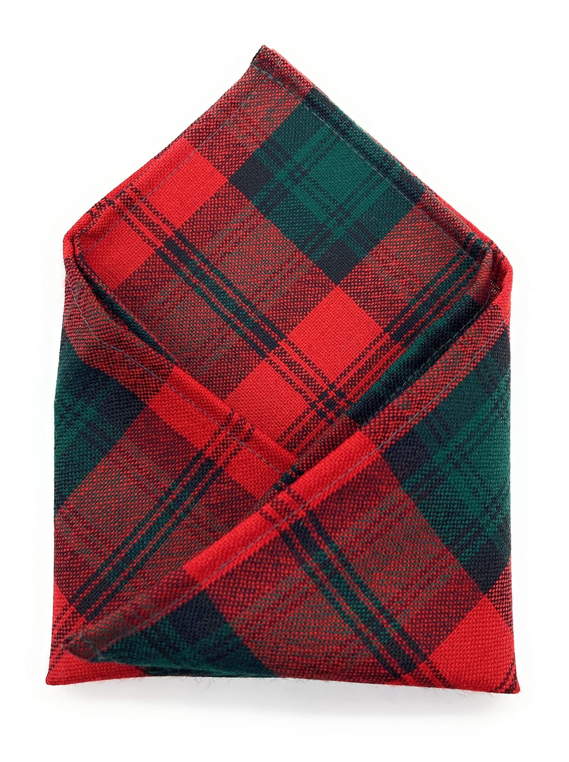 Highland Tweed Gents Pure Wool Modern Tartan Pocket Square - 26.5cm x 26.5cm - Made in Scotland