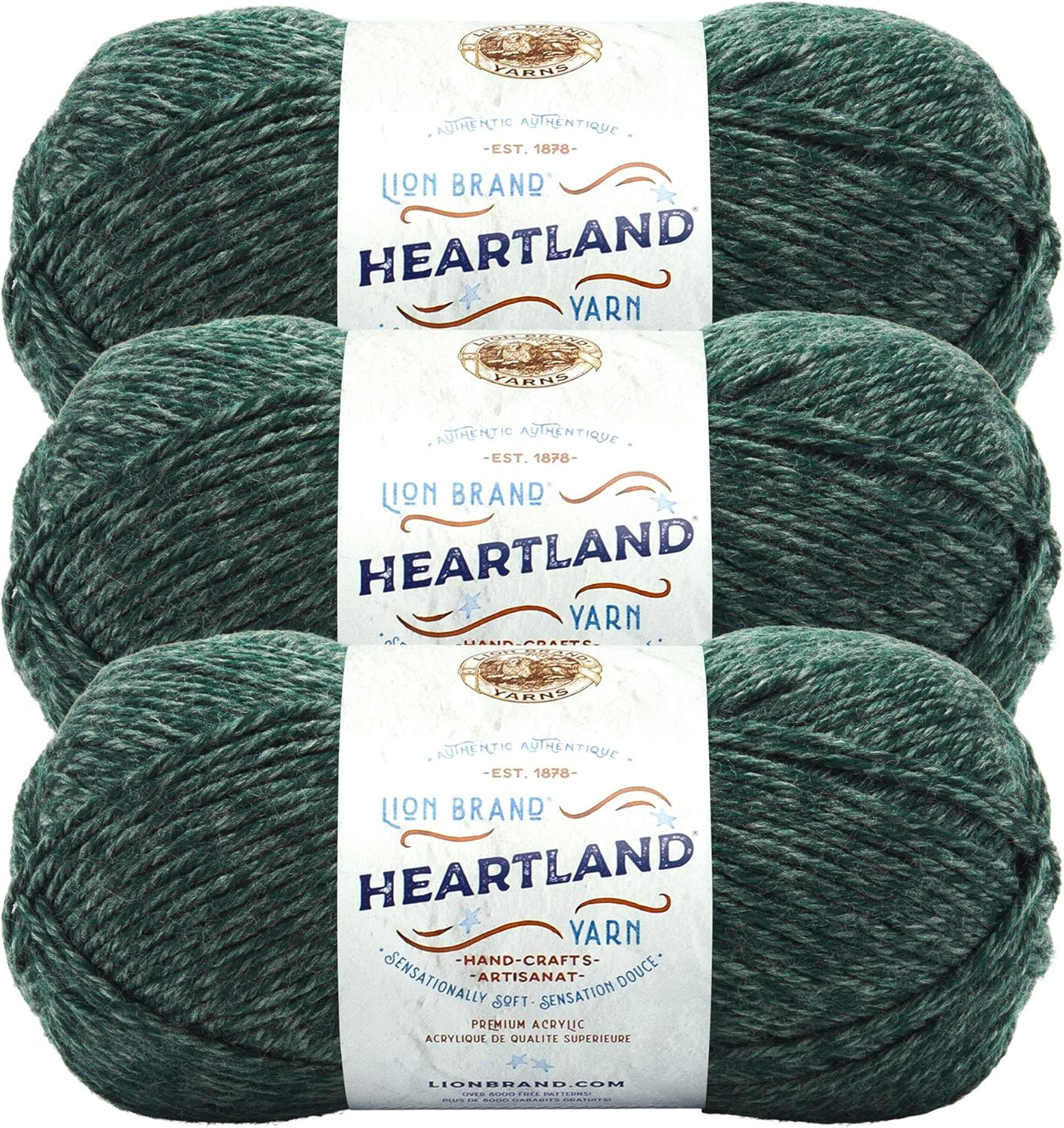 Lion Brand Heartland Yarn (3-Pack) Kings Canyon 136-180
